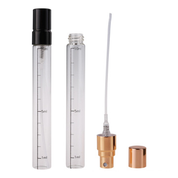 wholesale clear sample portable 10 ml glass vials for perfume